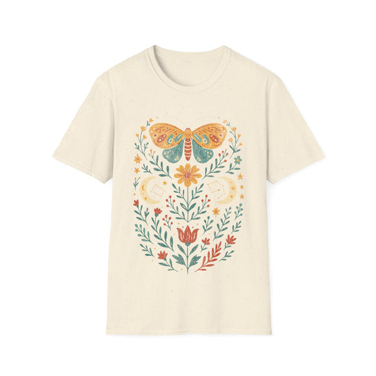 Boho Moth Design T-Shirt