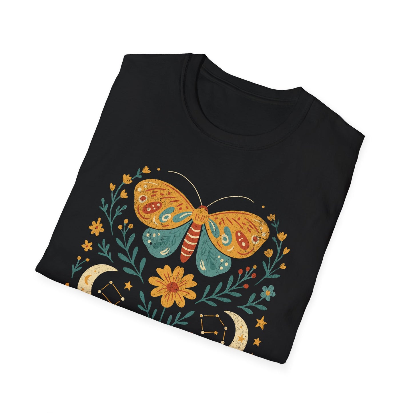 Boho Moth Design T-Shirt