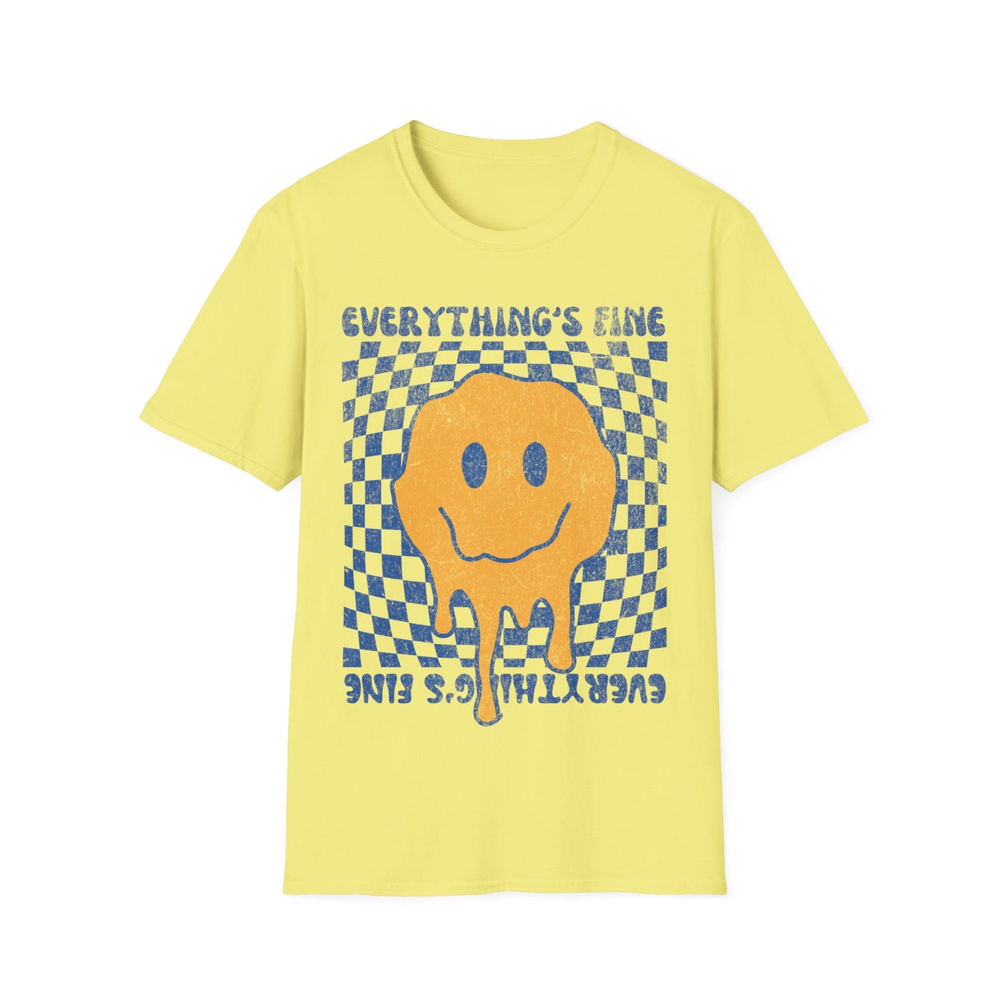 Everything's Fine Smiley Face T-Shirt