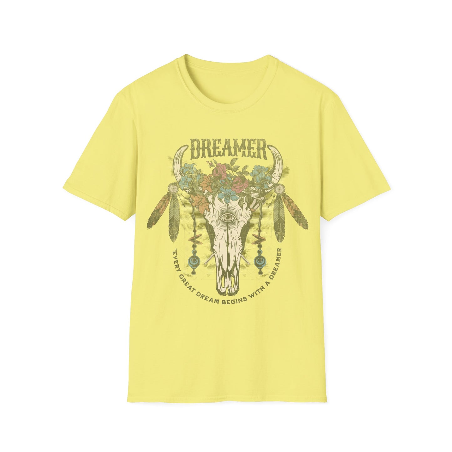 Dreamer cow skull T-Shirt