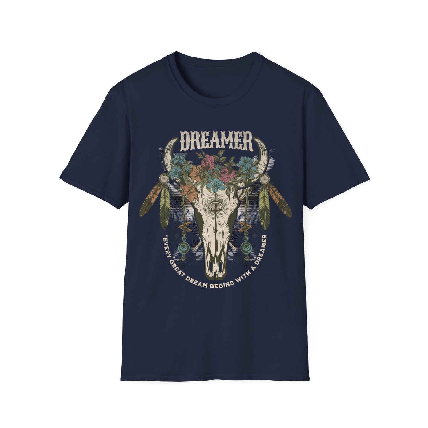 Dreamer cow skull T-Shirt