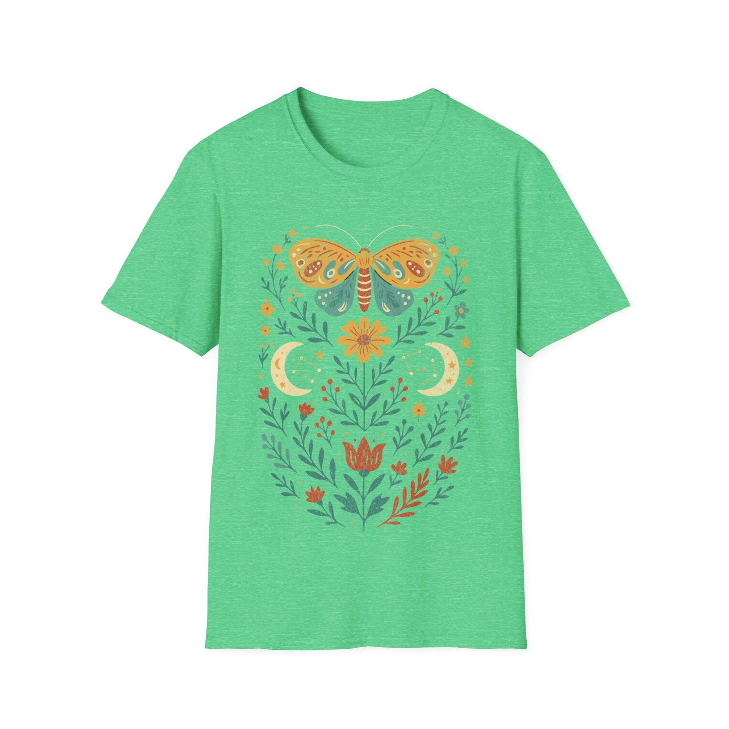 Boho Moth Design T-Shirt