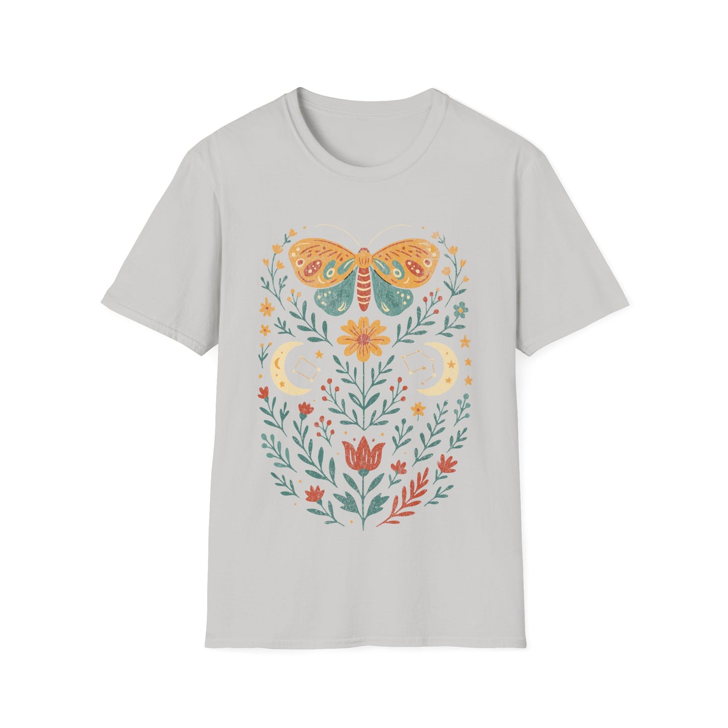 Boho Moth Design T-Shirt