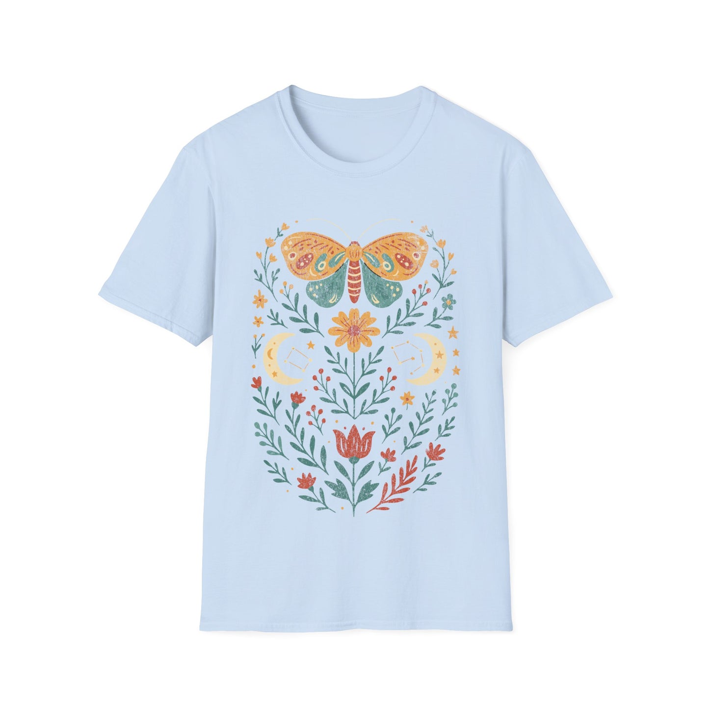 Boho Moth Design T-Shirt