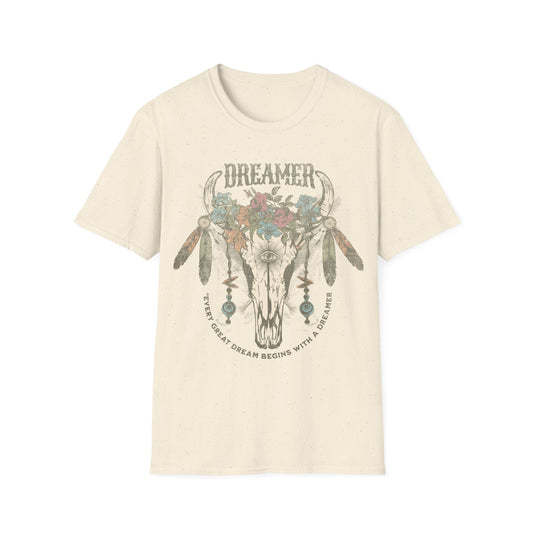 Dreamer cow skull T-Shirt
