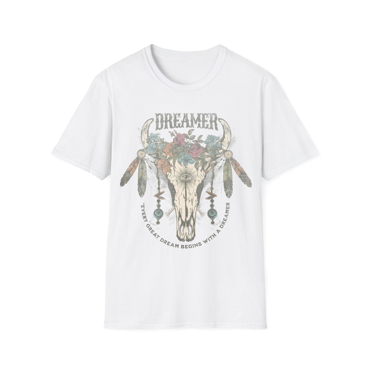 Dreamer cow skull T-Shirt