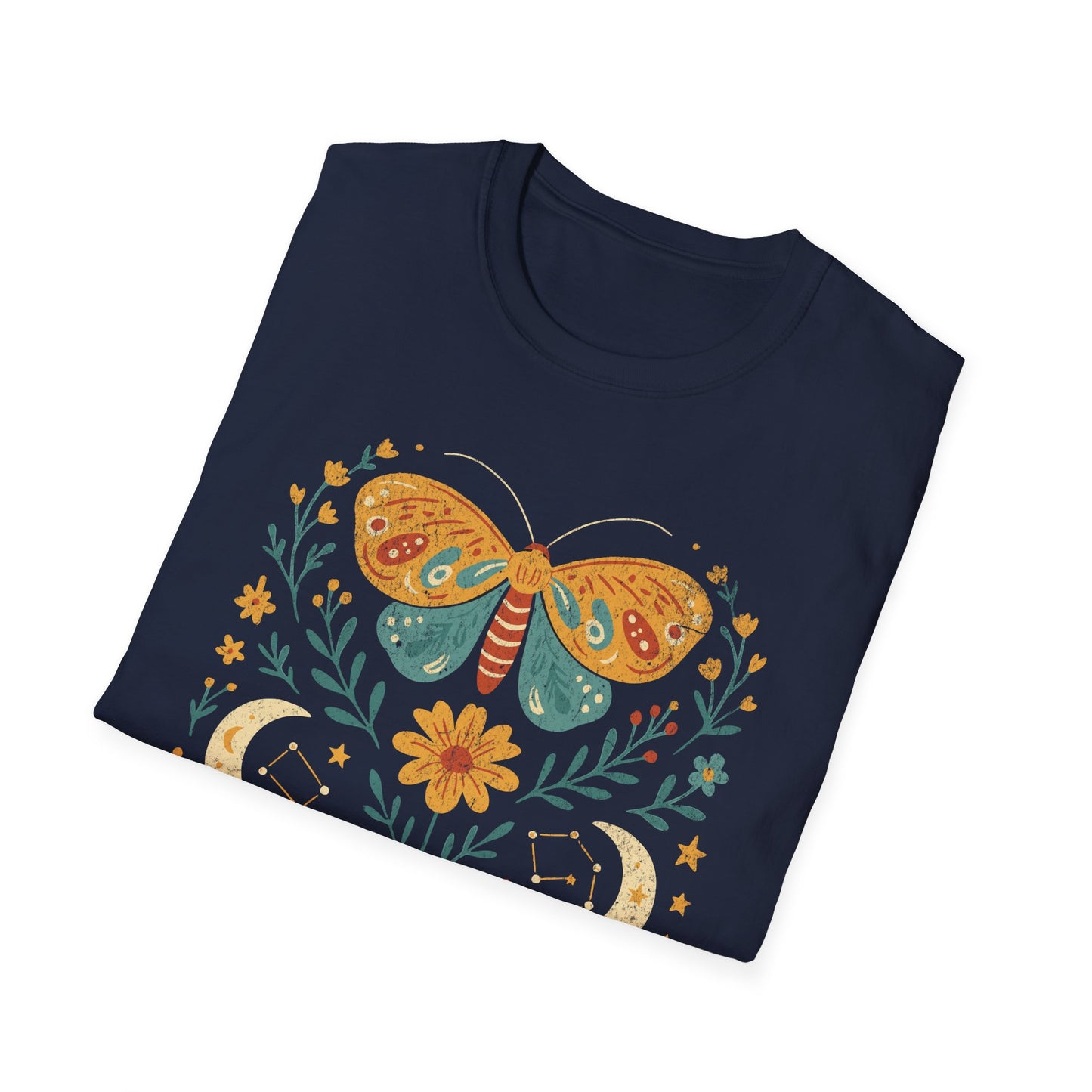 Boho Moth Design T-Shirt