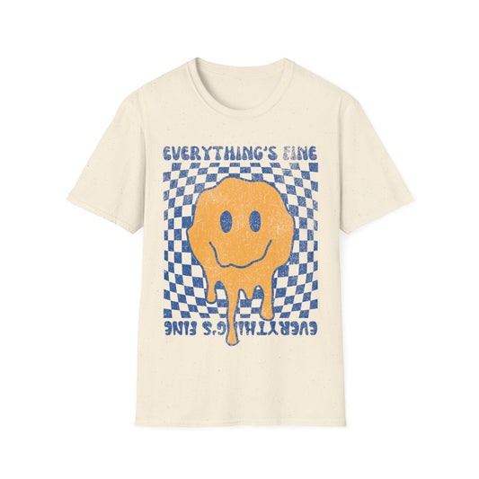 Everything's Fine Smiley Face T-Shirt