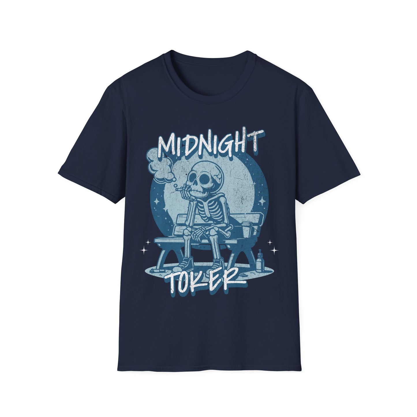 Midnight Toker Skeleton T-Shirt