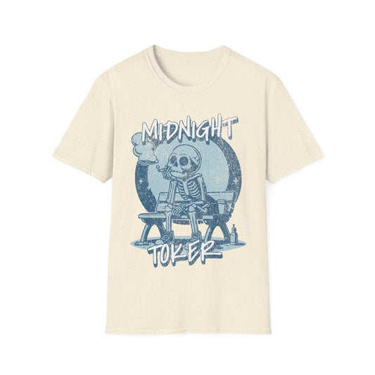Midnight Toker Skeleton T-Shirt