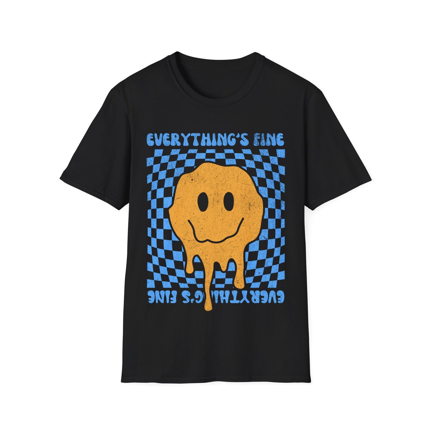 Everything's Fine Smiley Face T-Shirt