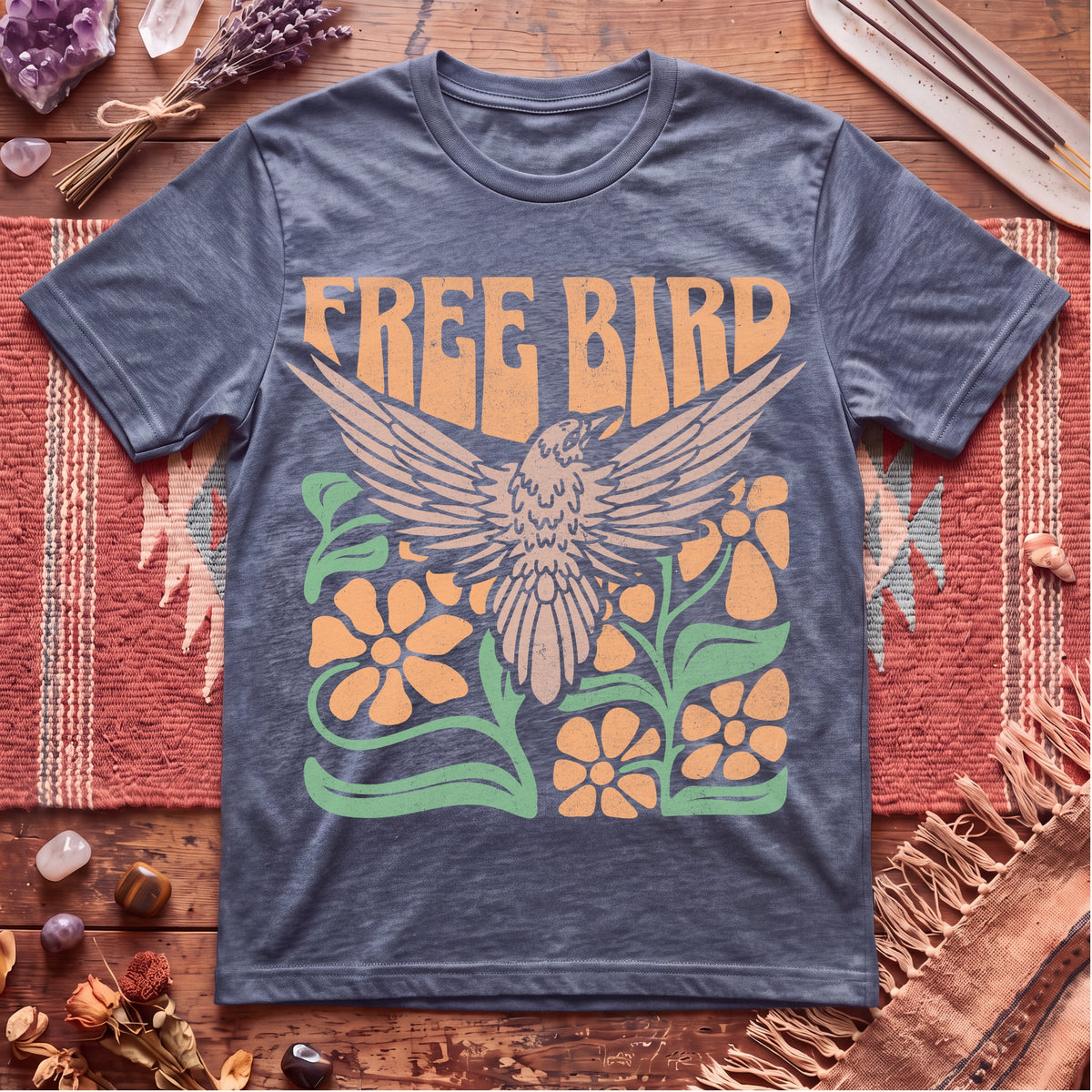 Boho Free Bird T-Shirt