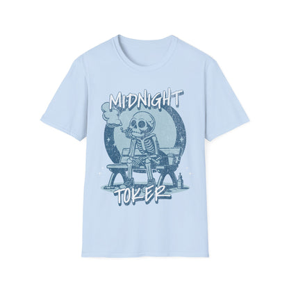 Midnight Toker Skeleton T-Shirt