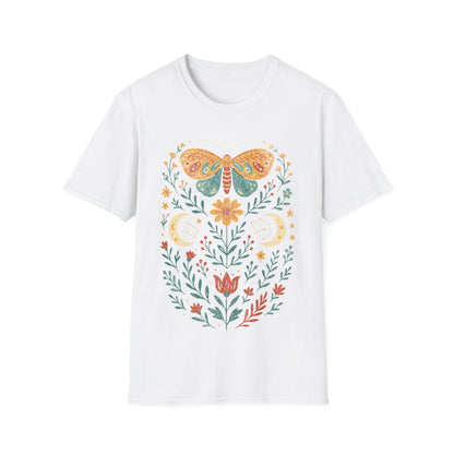 Boho Moth Design T-Shirt