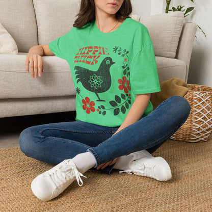 Hippie Chick Folk Art T-Shirt