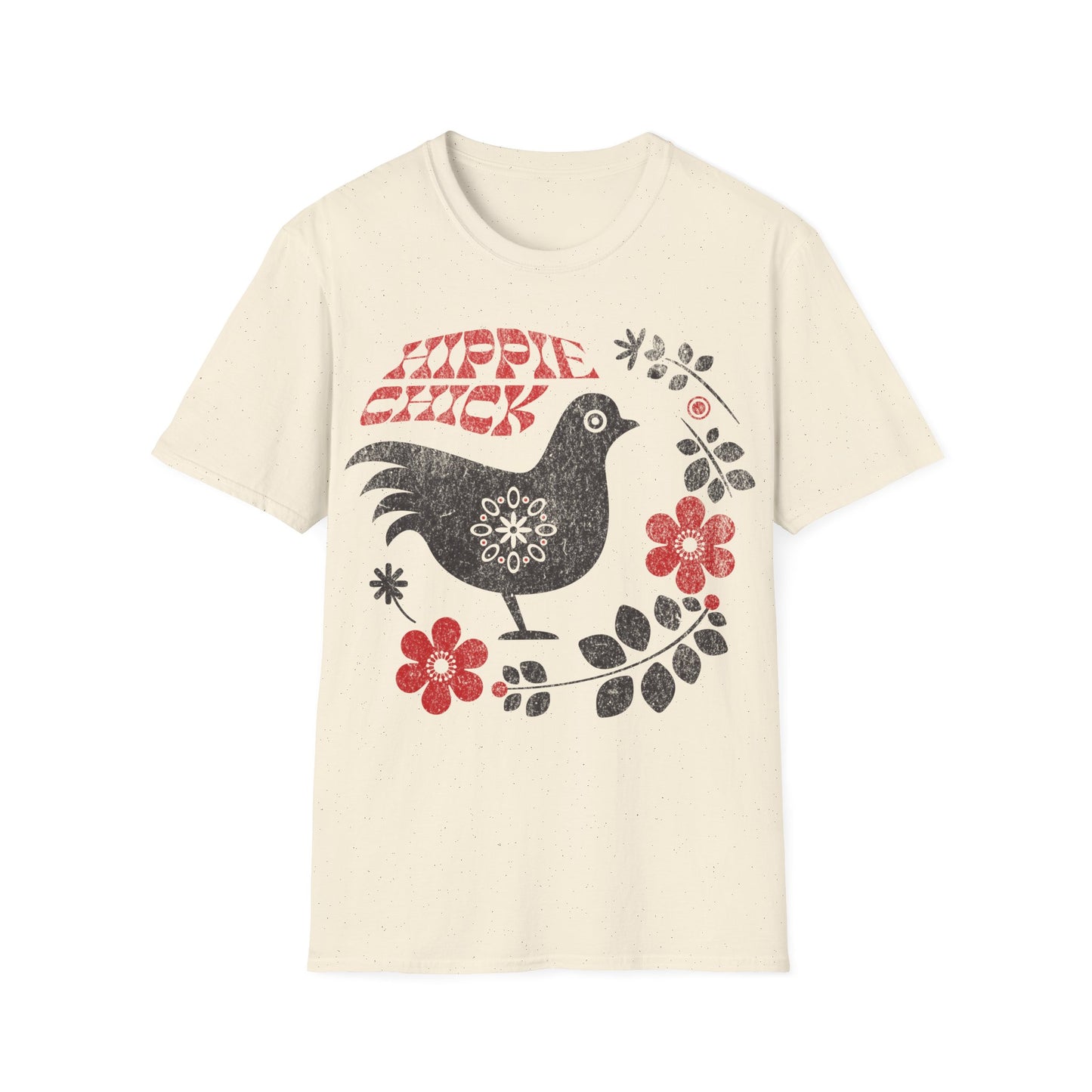 Hippie Chick Folk Art T-Shirt