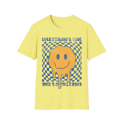 Everything's Fine Smiley Face T-Shirt