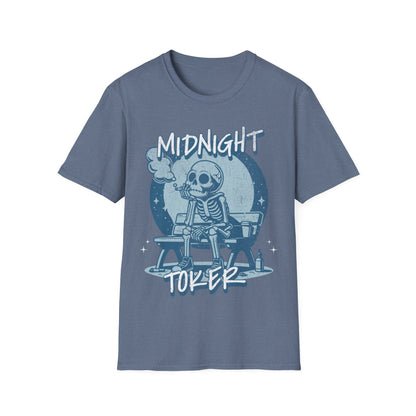 Midnight Toker Skeleton T-Shirt