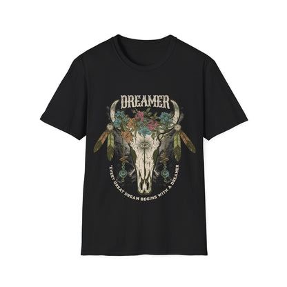 Dreamer cow skull T-Shirt