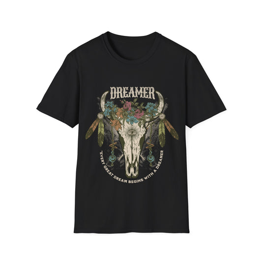 Dreamer cow skull T-Shirt