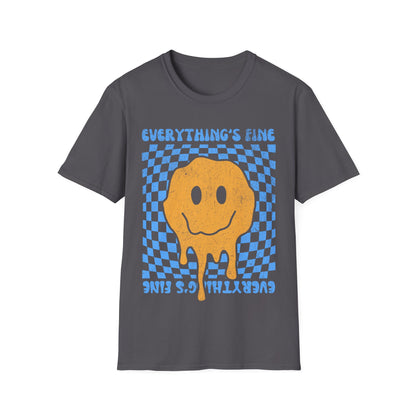 Everything's Fine Smiley Face T-Shirt