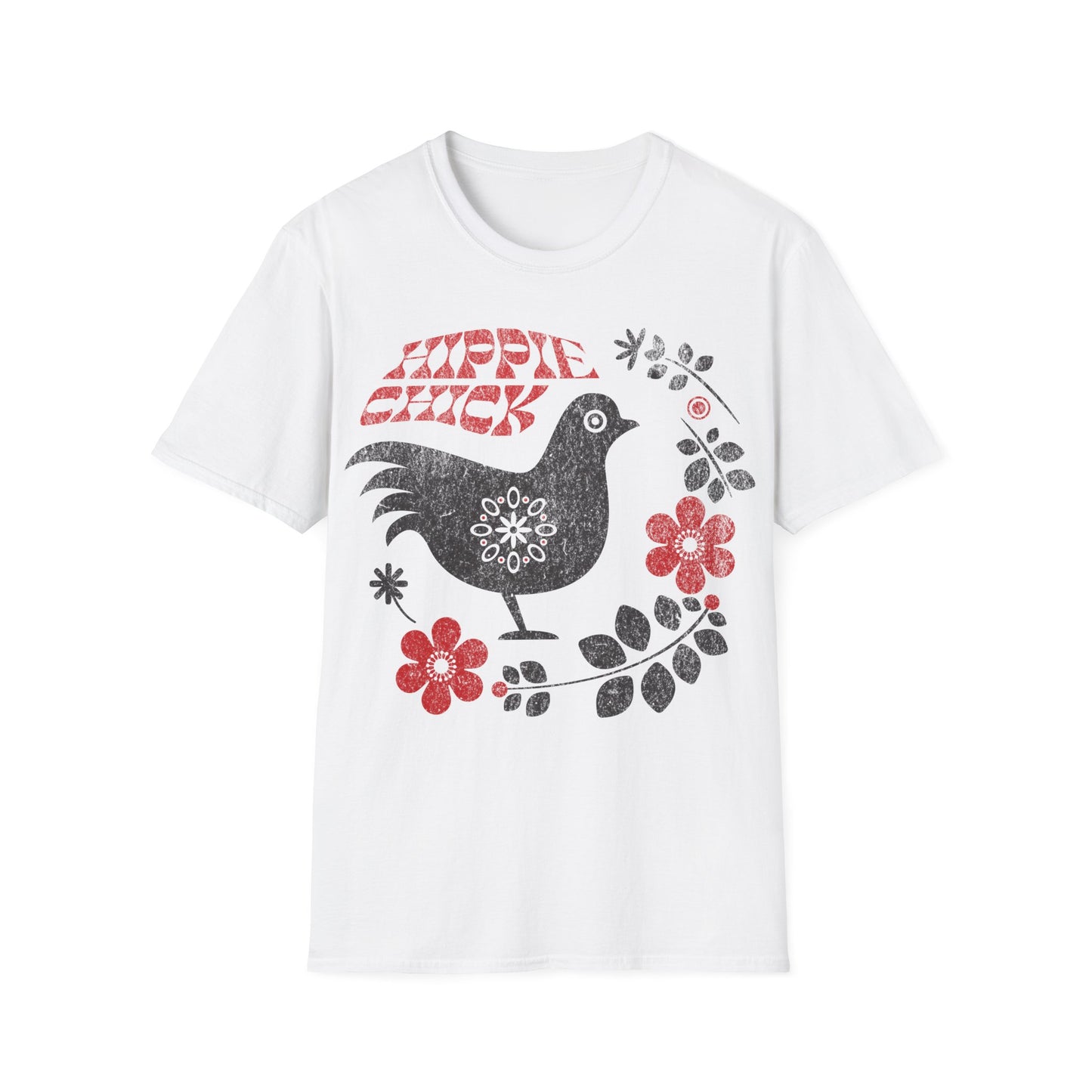 Hippie Chick Folk Art T-Shirt