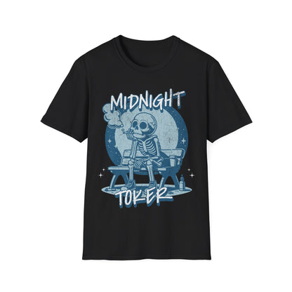 Midnight Toker Skeleton T-Shirt