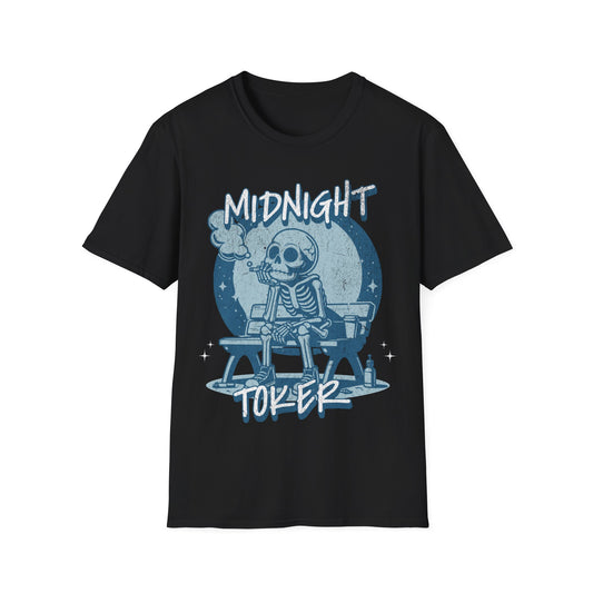 Midnight Toker Skeleton T-Shirt