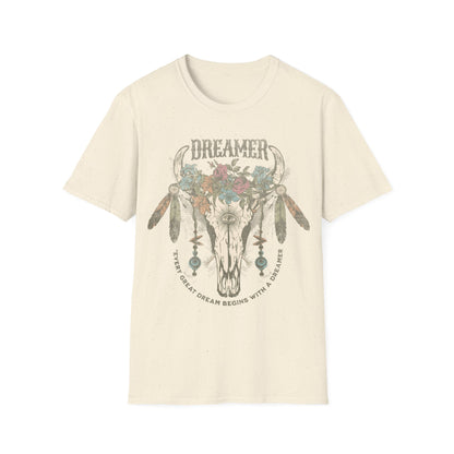 Dreamer cow skull T-Shirt