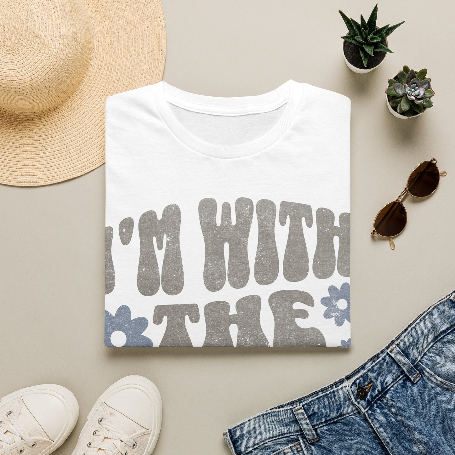 With The Hippies  T-Shirt