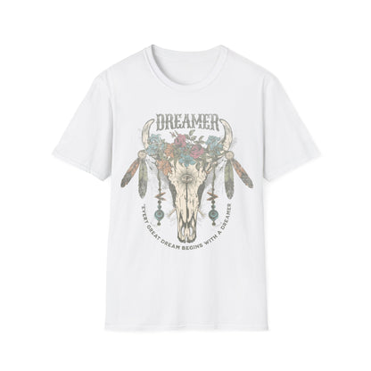 Dreamer cow skull T-Shirt