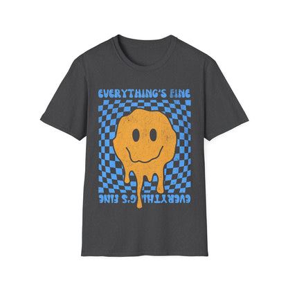 Everything's Fine Smiley Face T-Shirt
