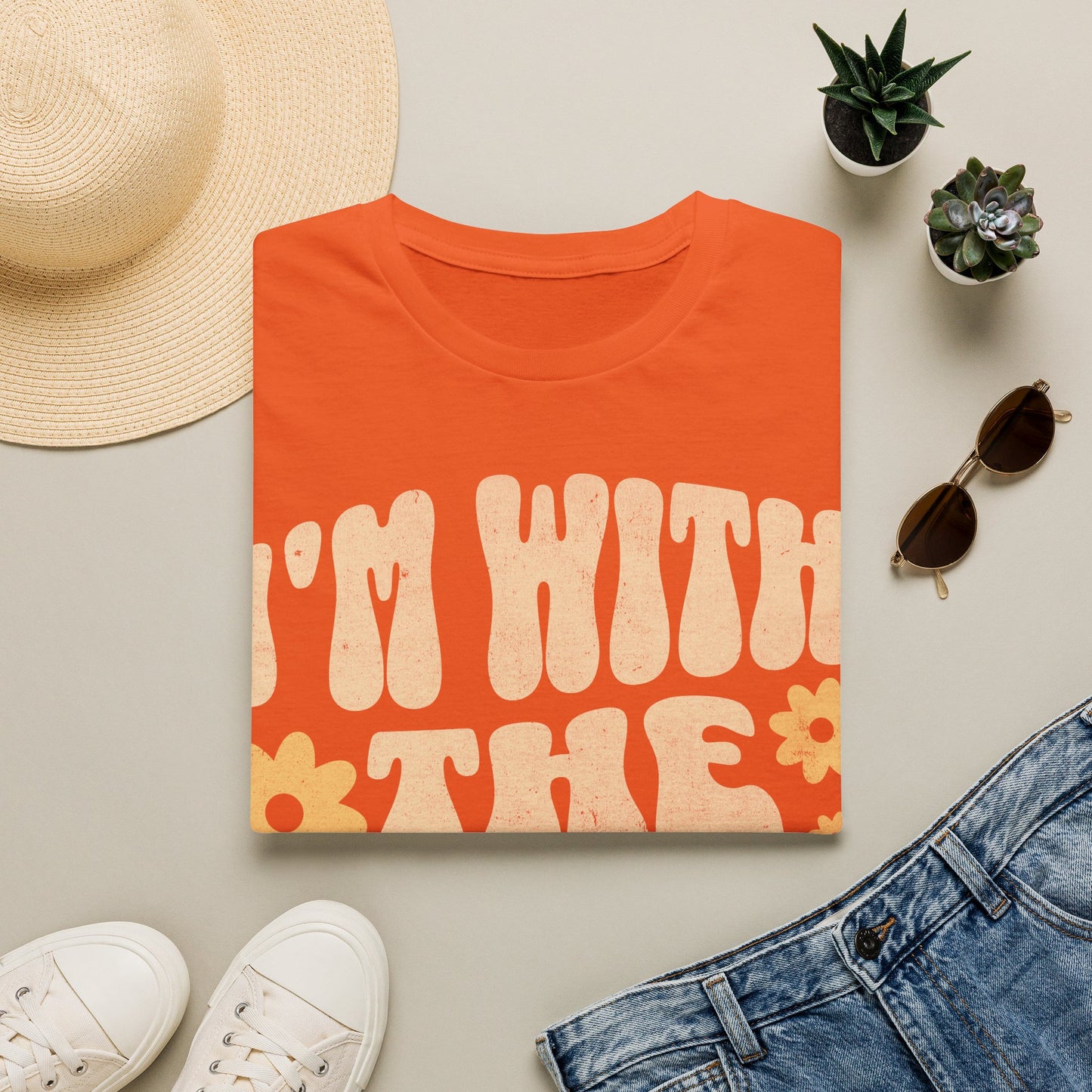 With The Hippies  T-Shirt