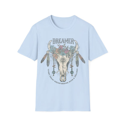 Dreamer cow skull T-Shirt