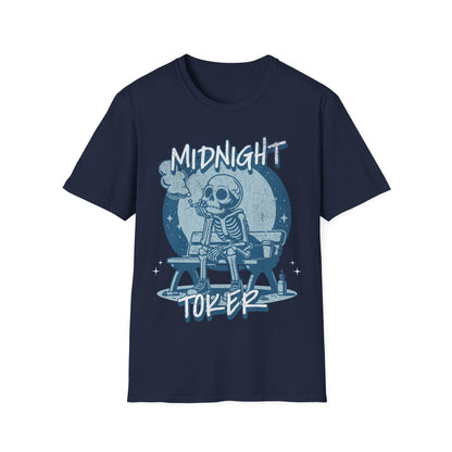 Midnight Toker Skeleton T-Shirt