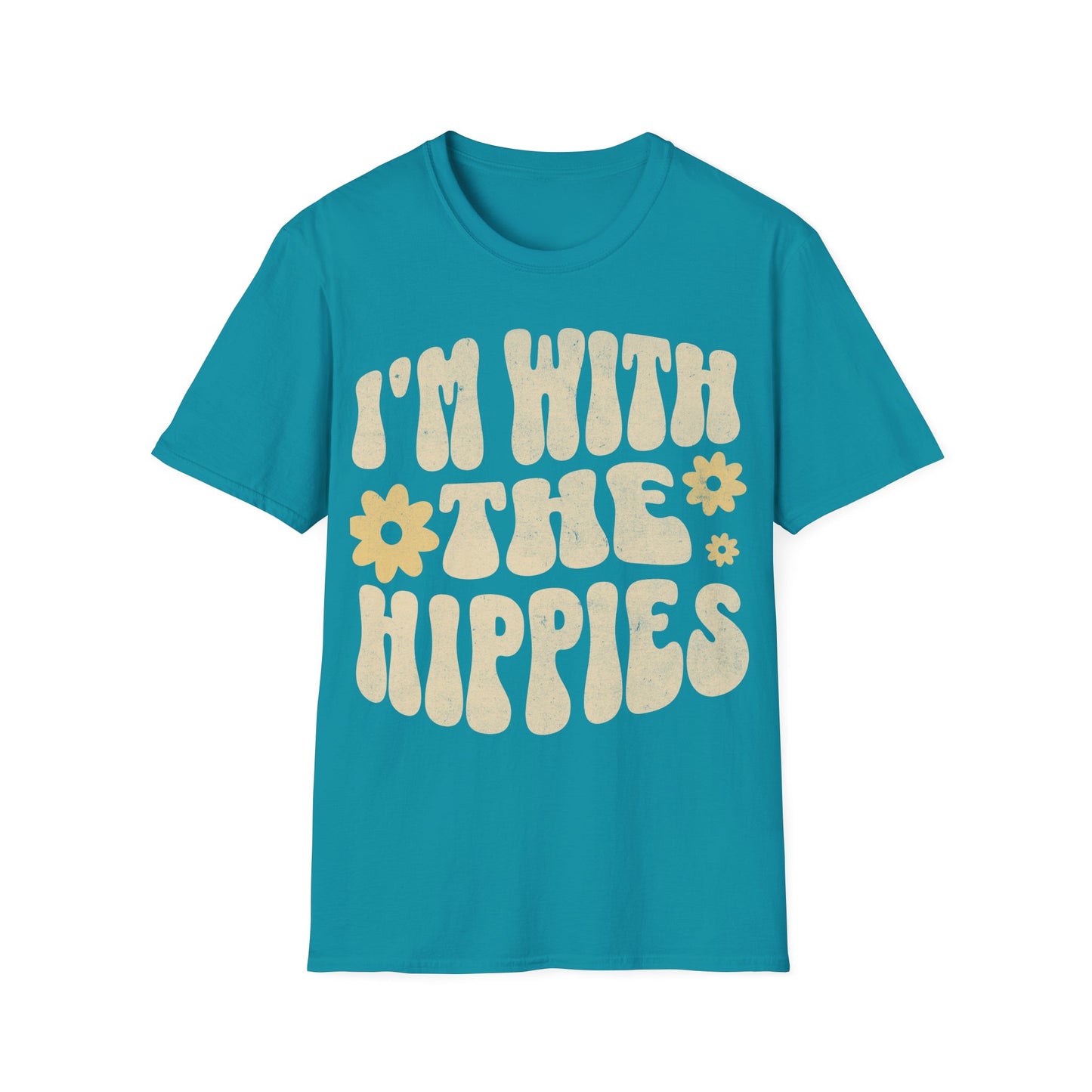 With The Hippies  T-Shirt