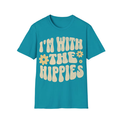 With The Hippies  T-Shirt