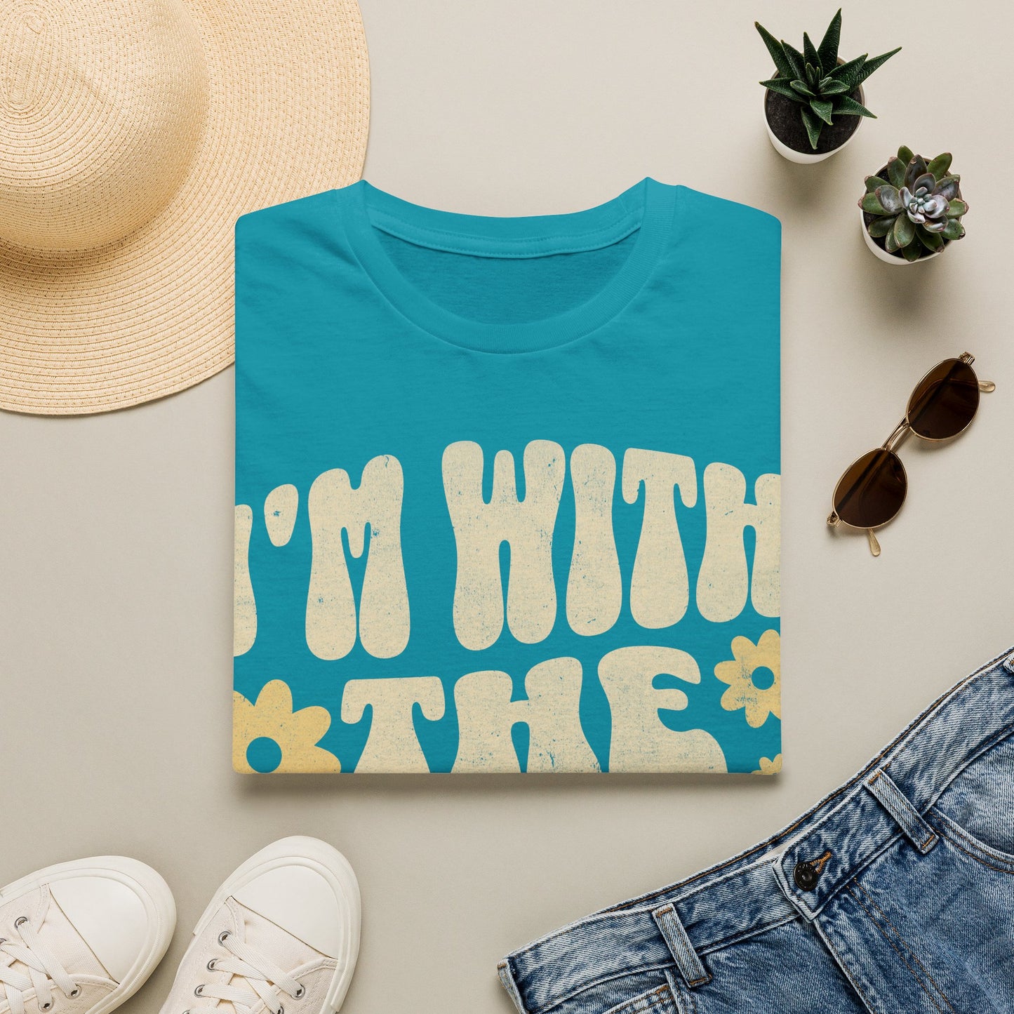 With The Hippies  T-Shirt