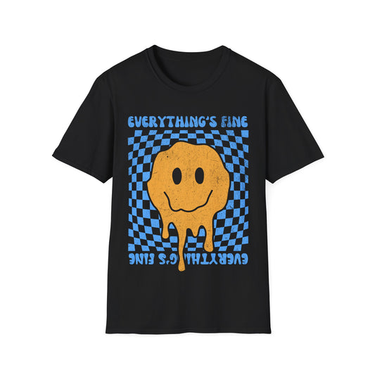 Everything's Fine Smiley Face T-Shirt