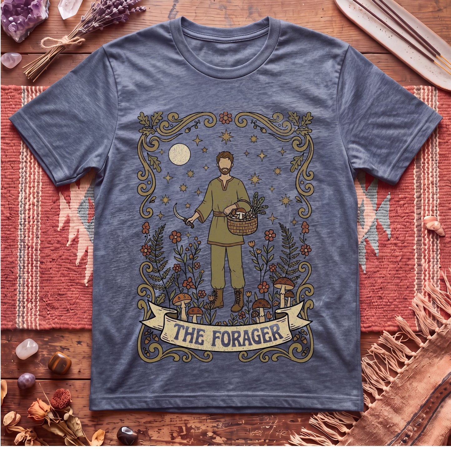The Forager For Him Boho Tarot T-Shirt