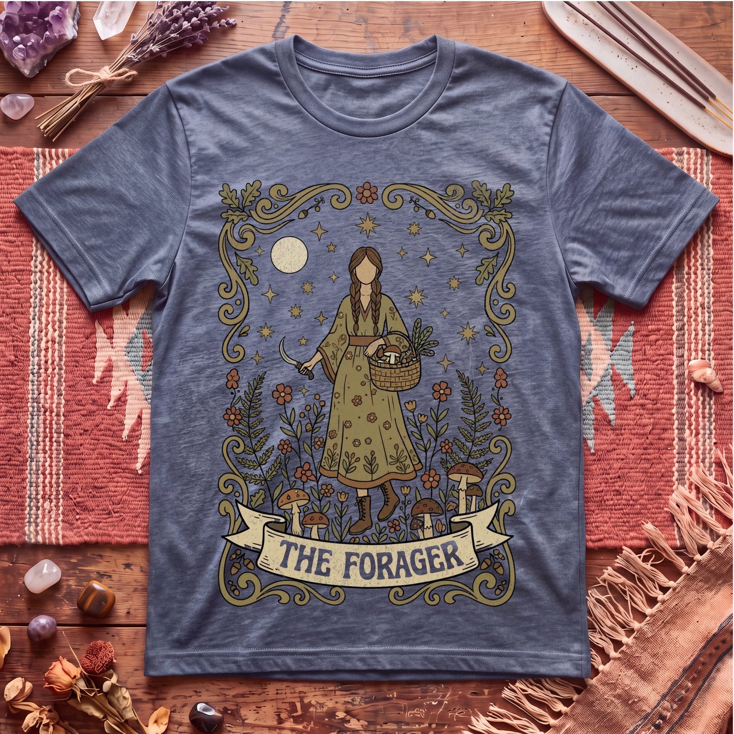 The Forager For Her Boho Tarot T-Shirt