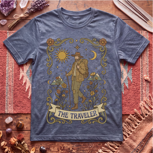 The Traveler for Him Boho Tarot T-Shirt