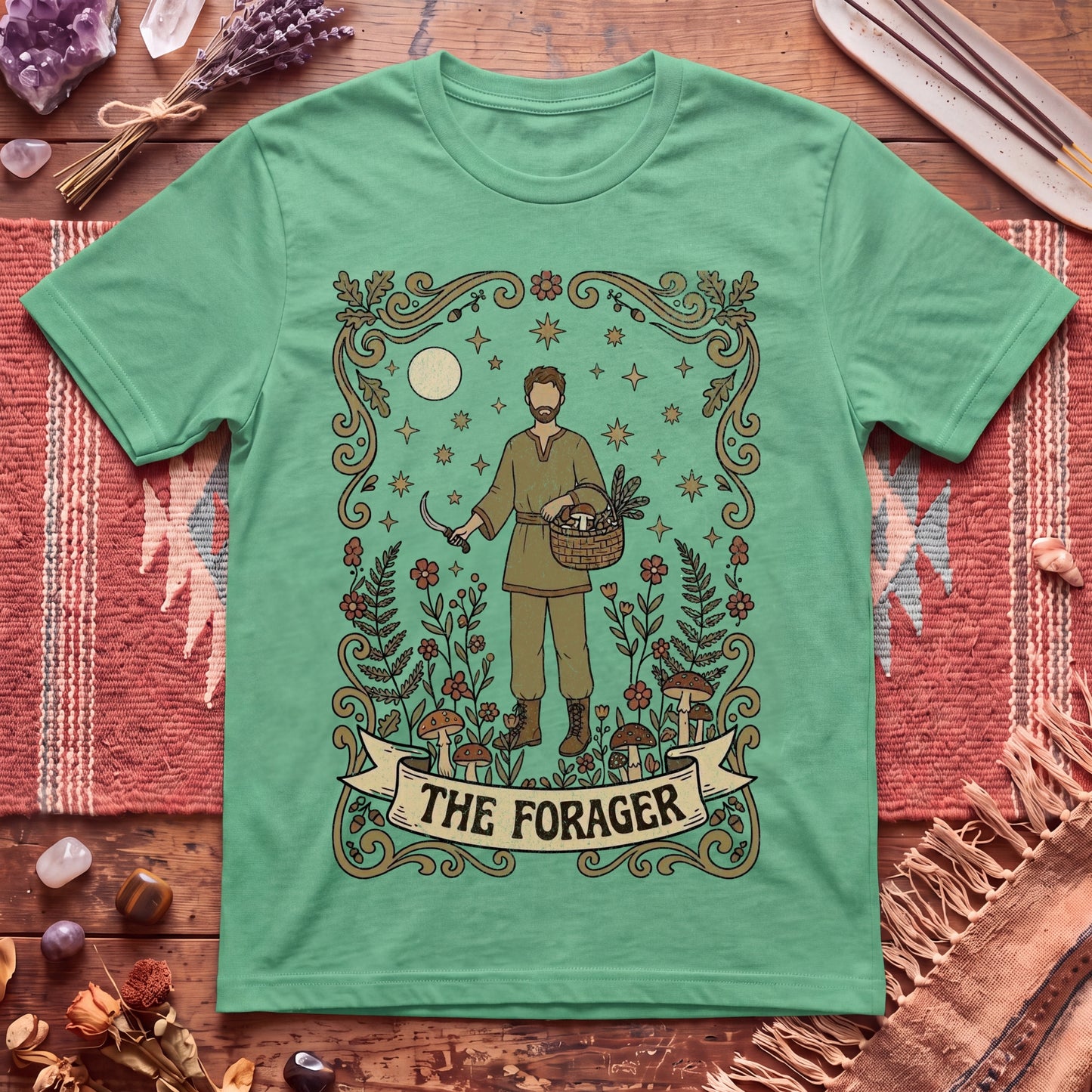 The Forager For Him Boho Tarot T-Shirt