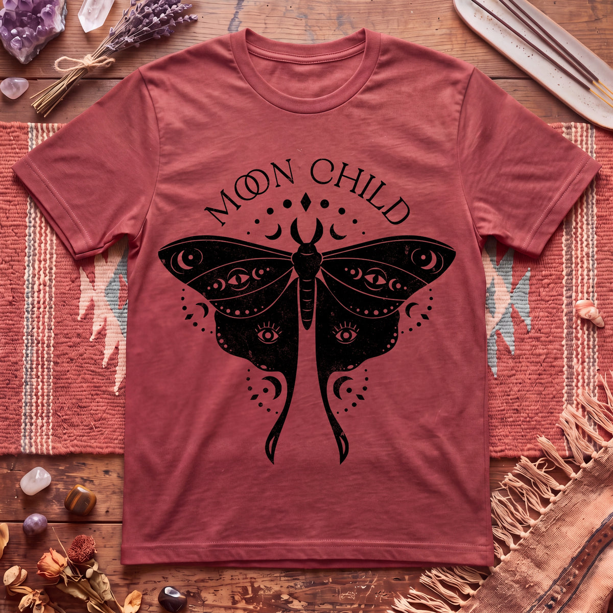 Moon Child Moth T-Shirt