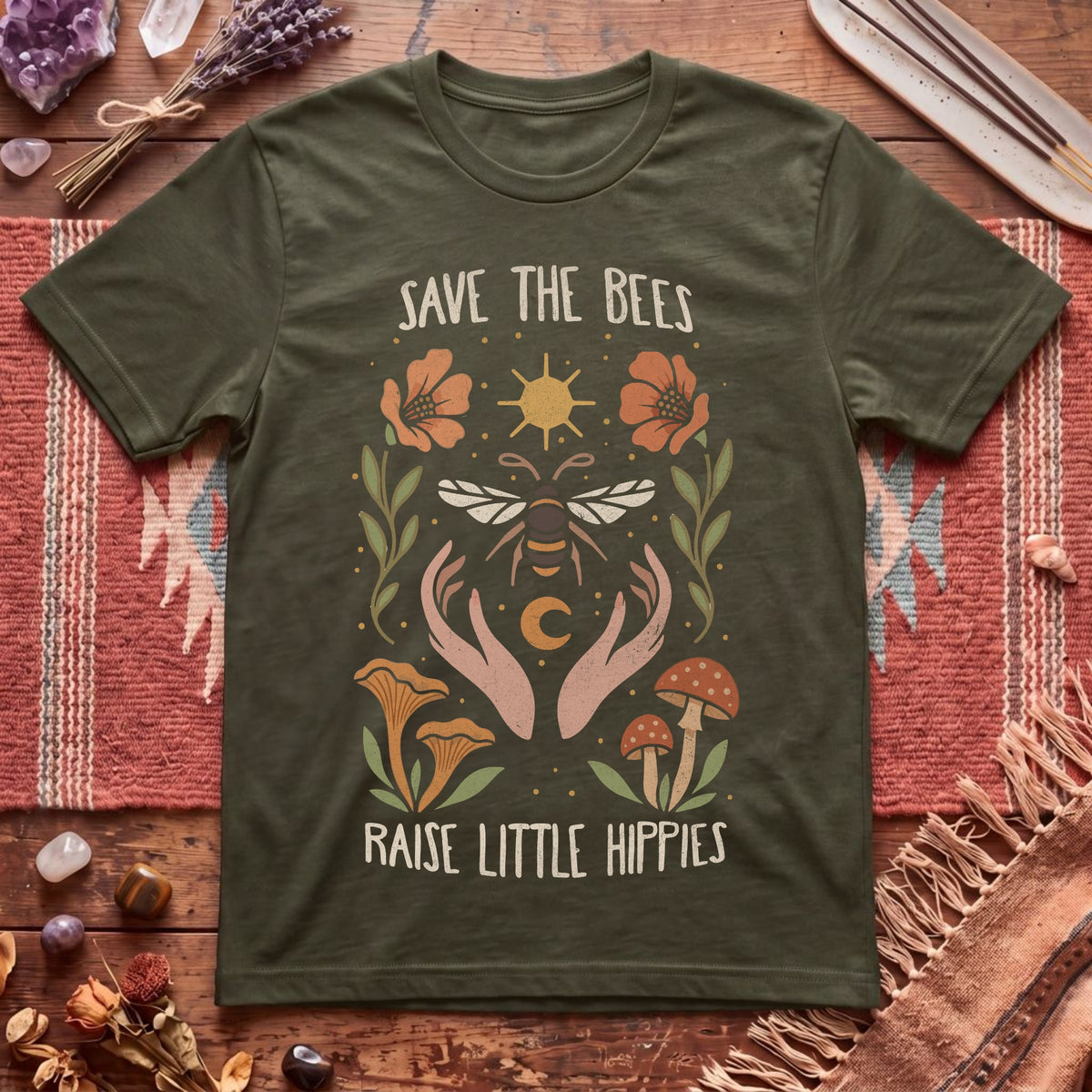 Hippies Save Bees T-Shirt