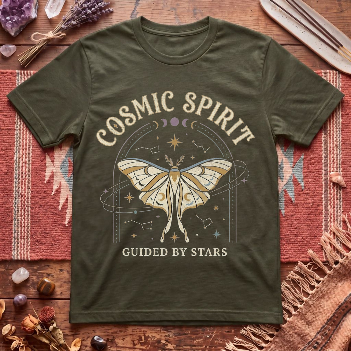 Cosmic Spirit Moth T-Shirt