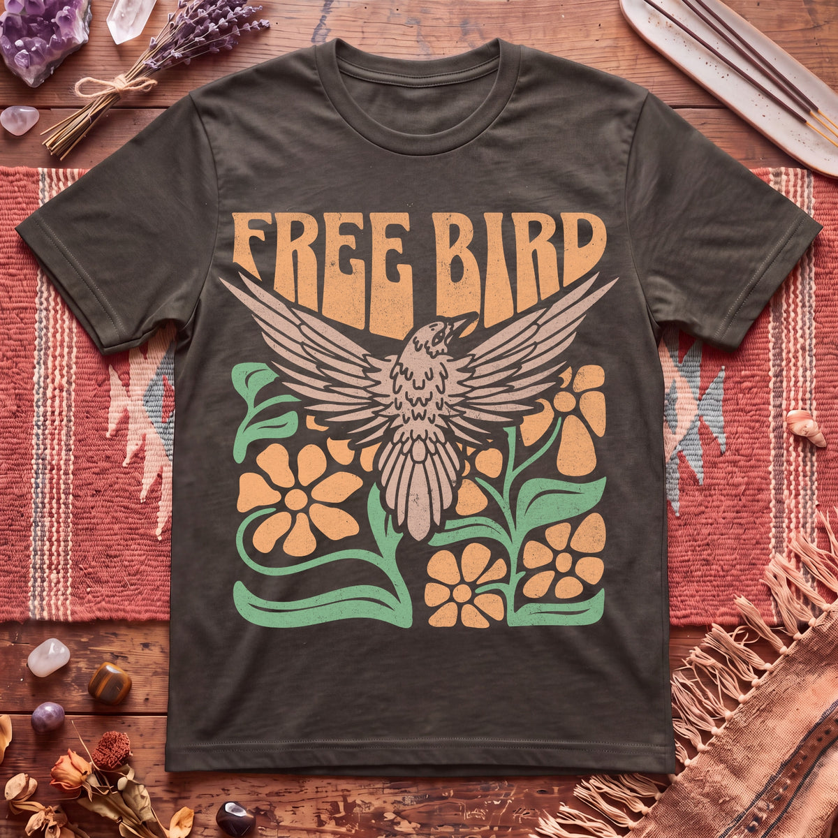 Boho Free Bird T-Shirt