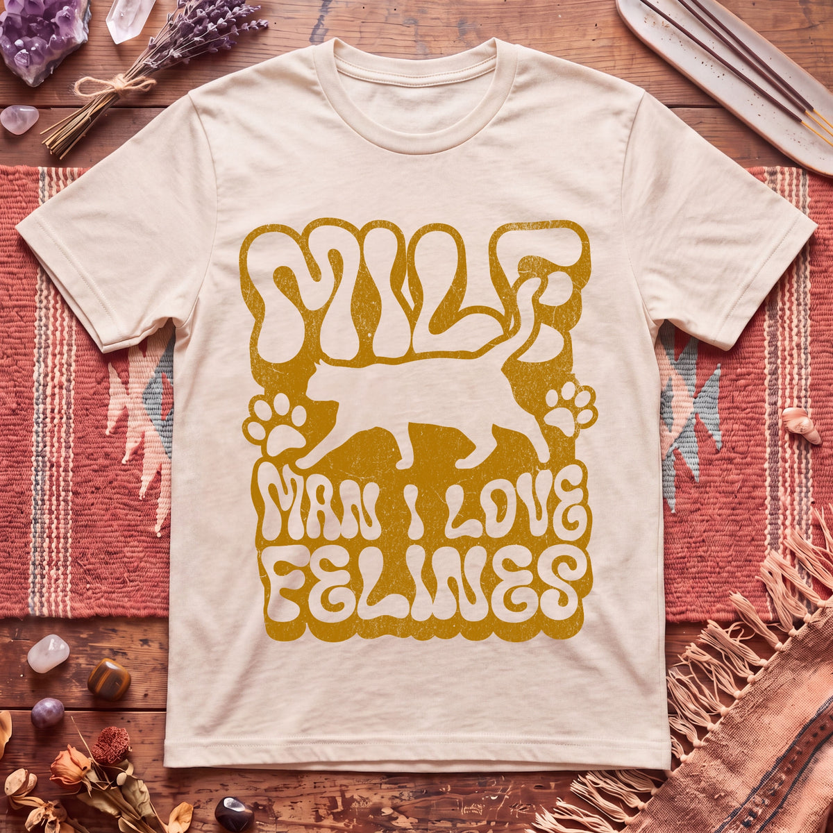 MILF Man I Love Felines T-Shirt