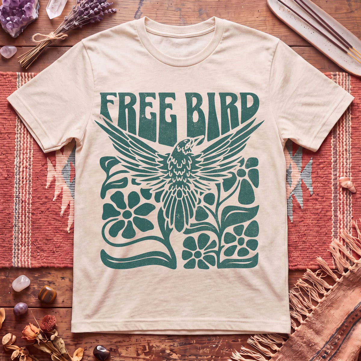 Boho Free Bird T-Shirt