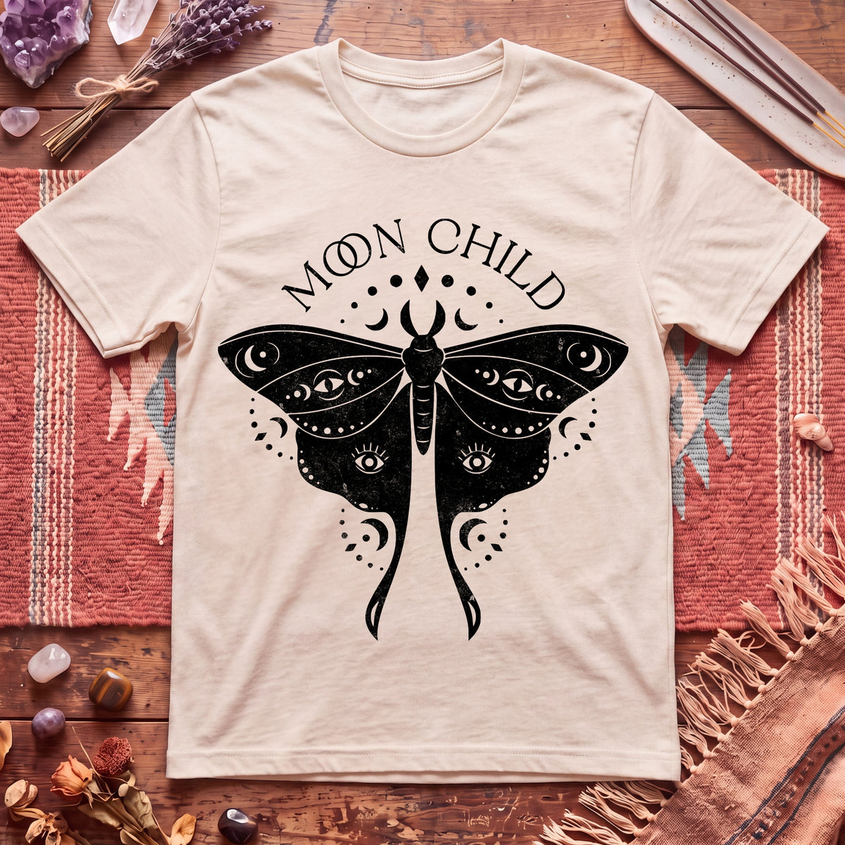 Moon Child Moth T-Shirt